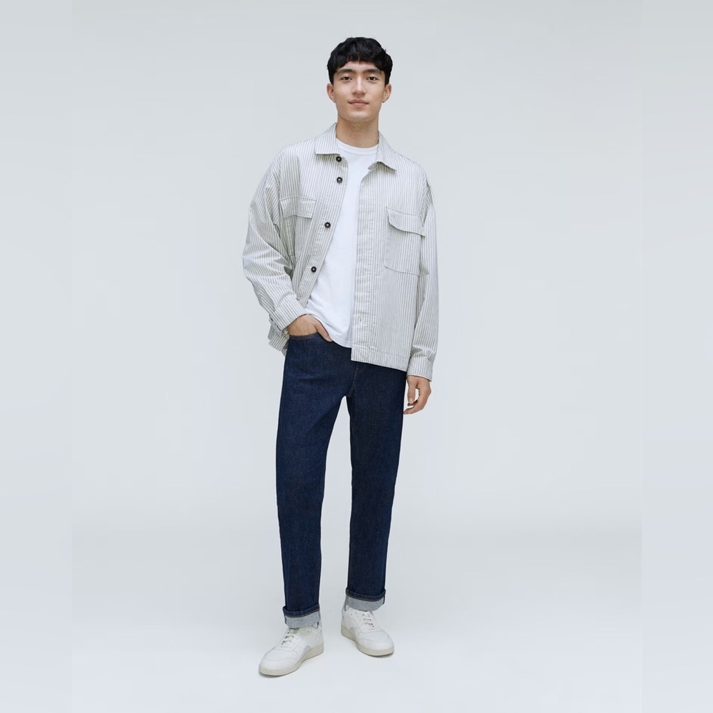 Everlane Men’s Straight Jeans Classic Style in Indigo Rinse